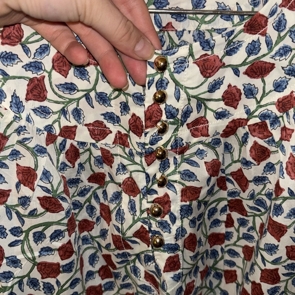 🌹 {PRICE FIRM} J.Crew Shirred Popover Top in Rosewood Floral - Picture 6 of 12
